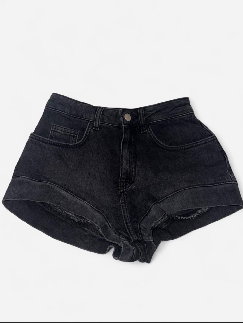 Urban Outfitters Black High-Rise Denim Shorts